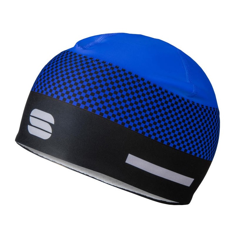 лыжная шапочка Sportful Squadra Race Hat сине-чёрная лыжная шапочка Sportful Squadra Race Hat сине-чёрная